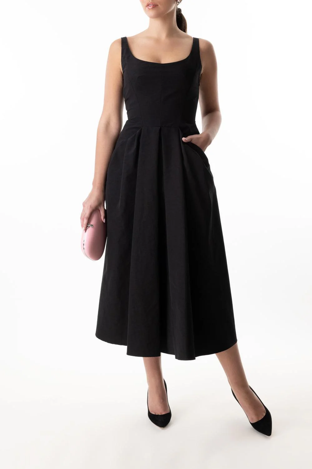Fit And Flare Midi Dress - Image 2