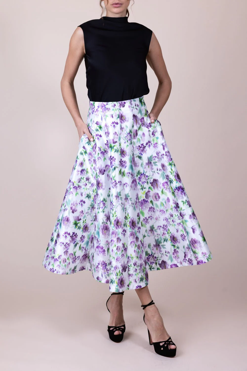 Floral Midi Skirt - Image 3