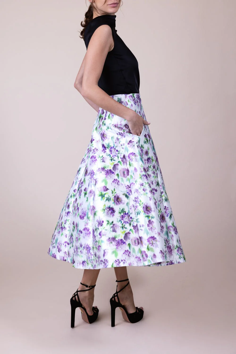 Floral Midi Skirt - Image 6
