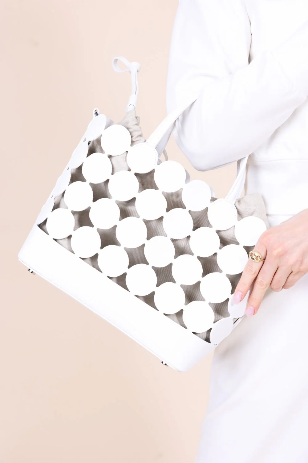 Bulles Bucket Bag - White Sand - Image 2