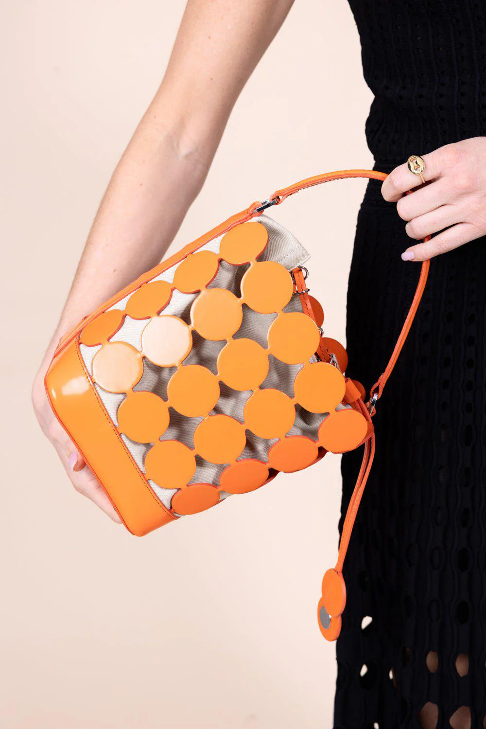 Small Bulles Bucket Bag - Orange Sand - Image 2