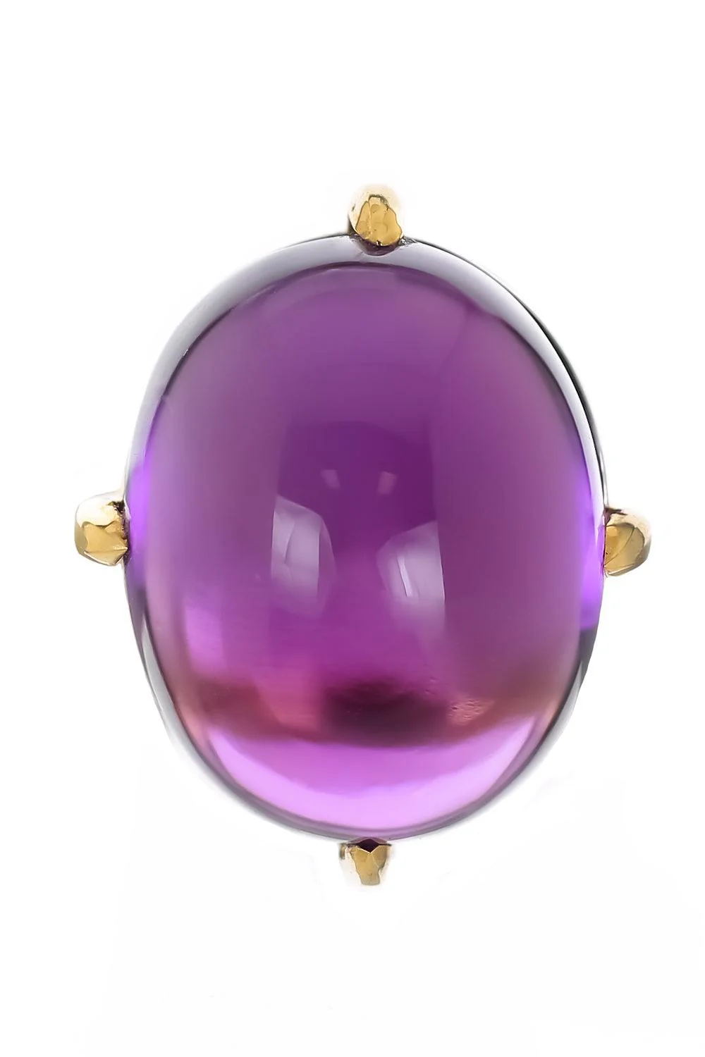 Amethyst Diamond Ring