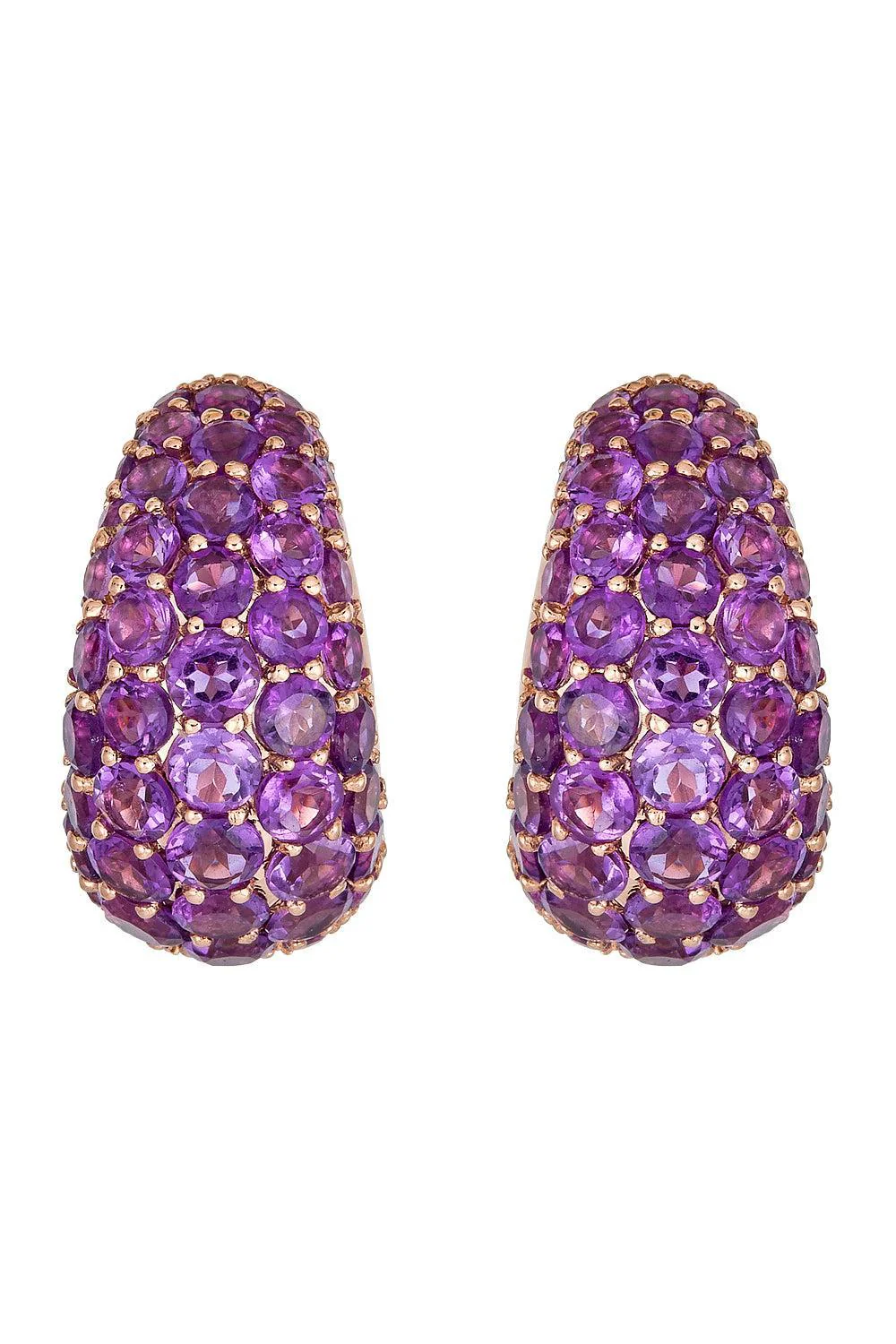 Amethyst Small Hoop Earrings