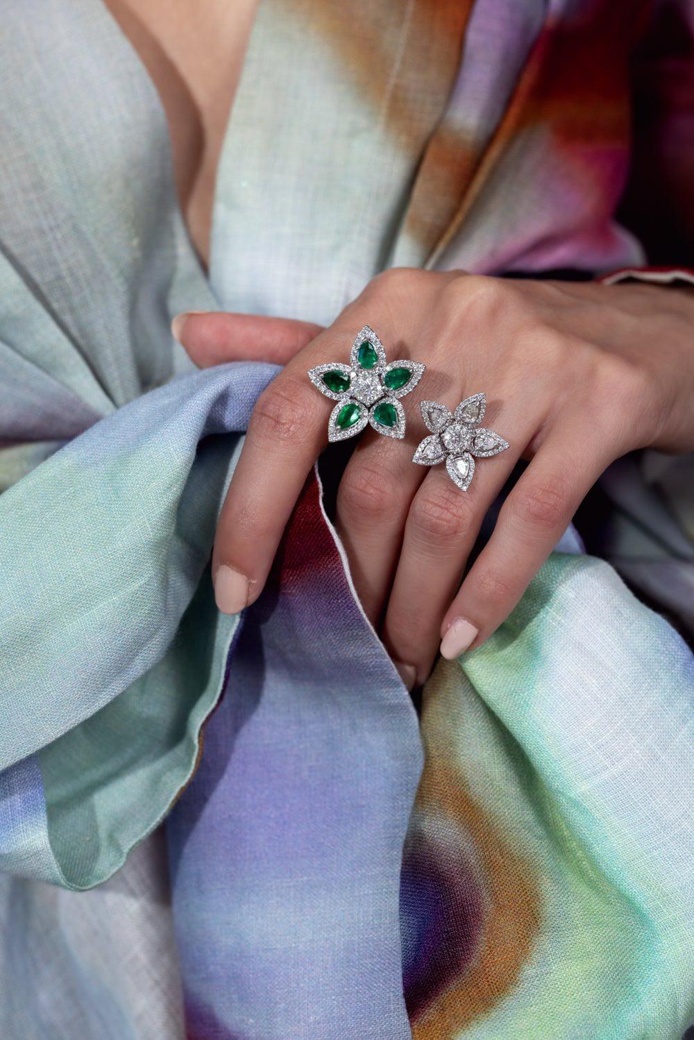 Aspen Double Flower Ring - Image 3