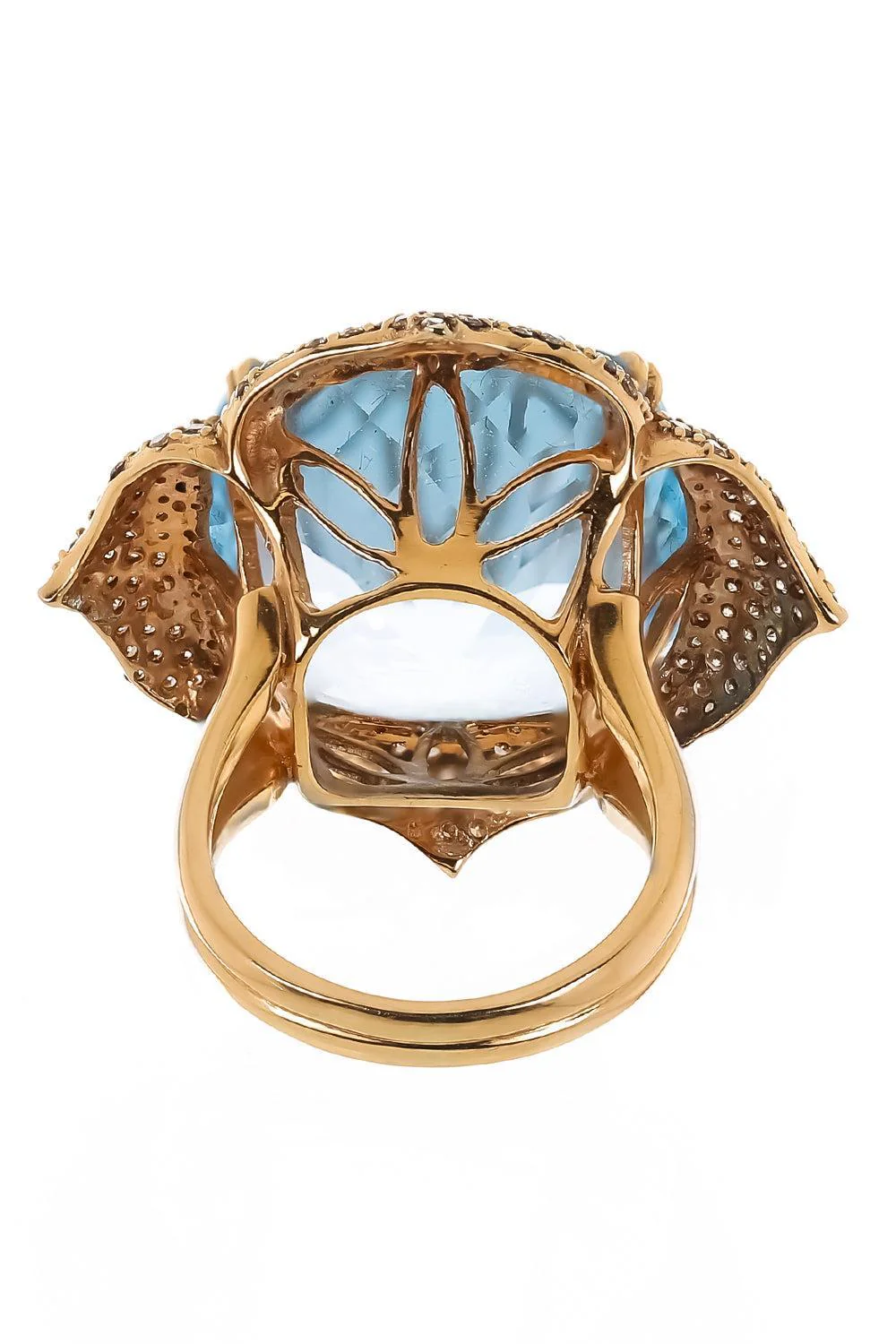 Blue Topaz Cushion Ring - Image 6
