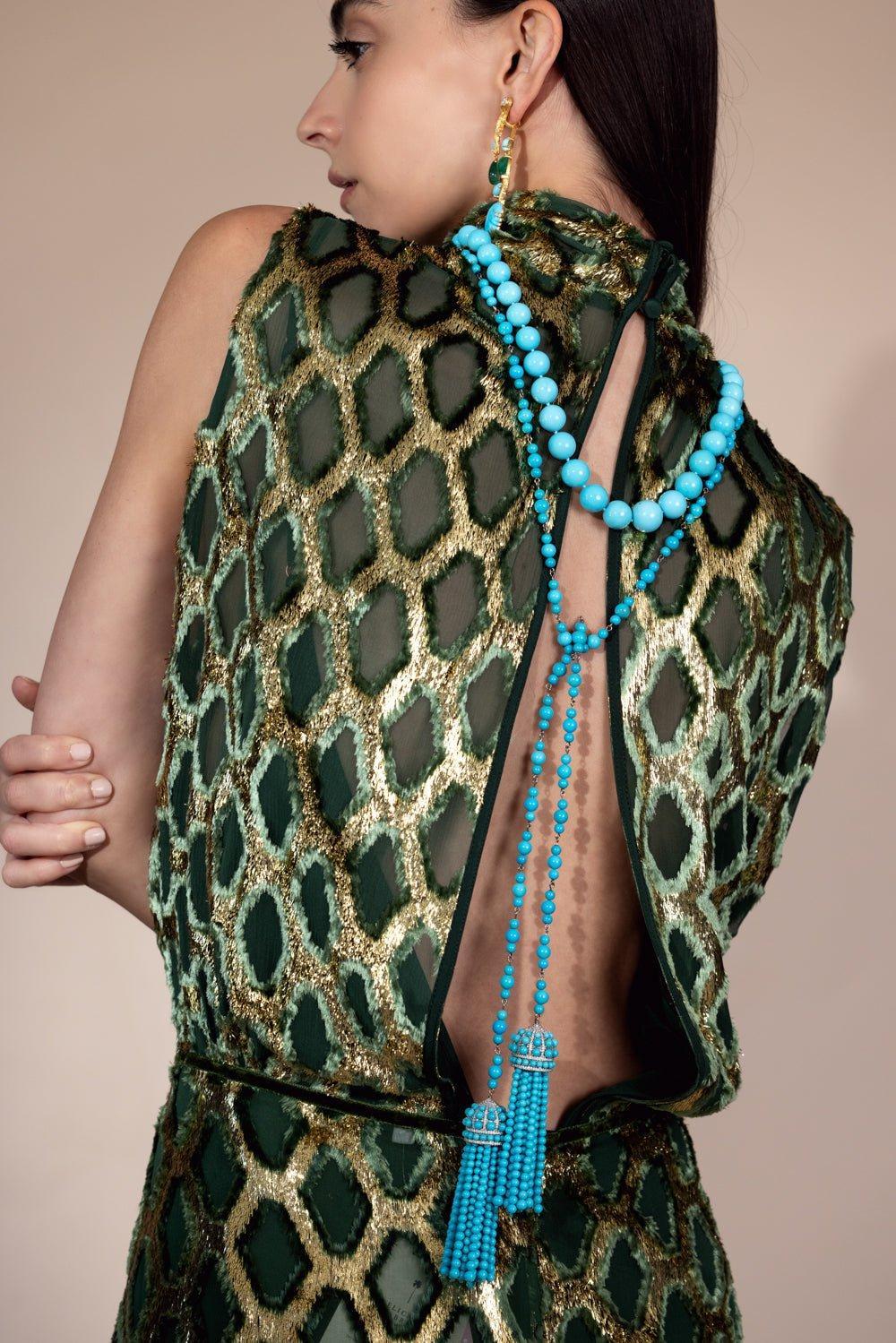 Capri Tassel Lariat Necklace - Image 8