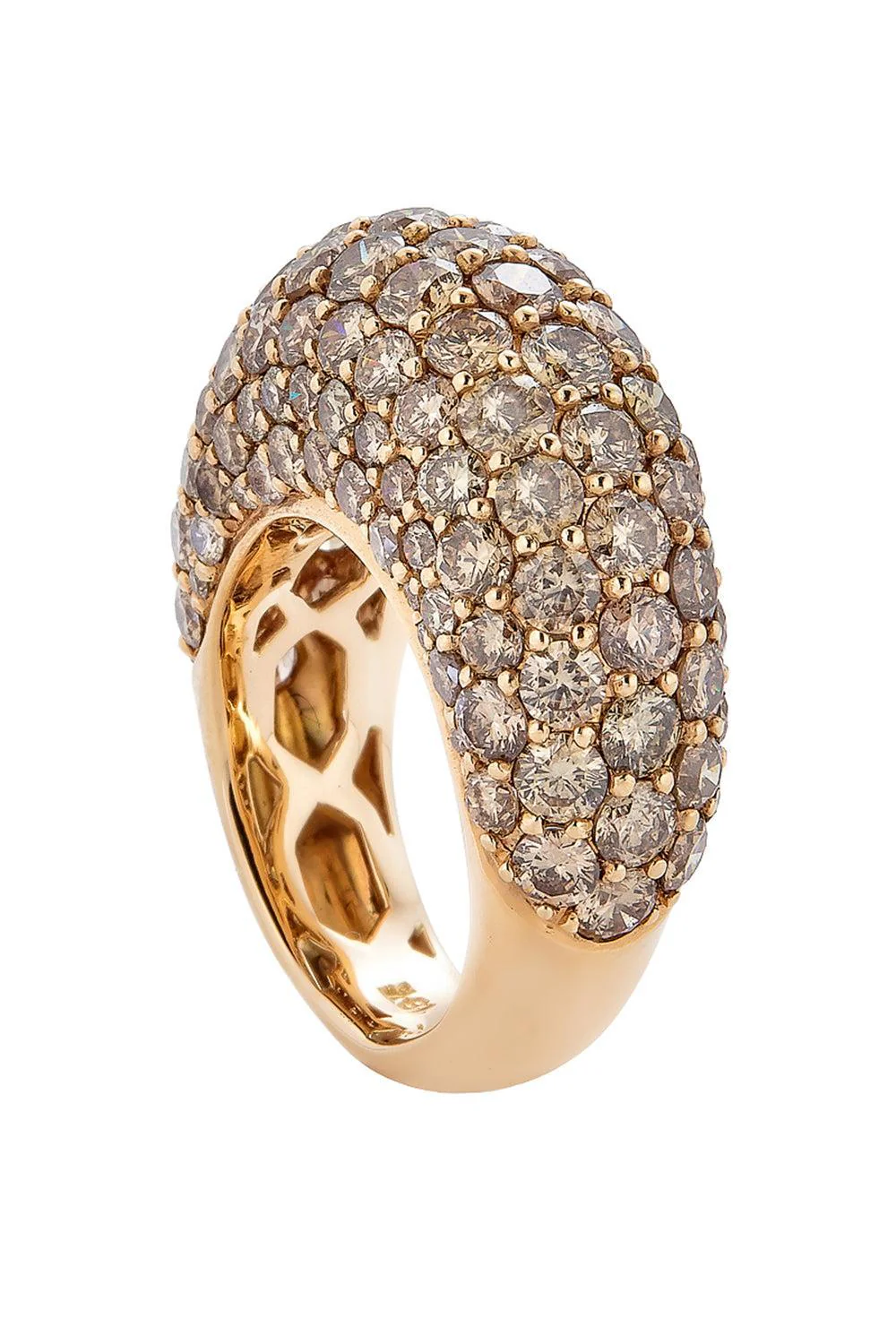 Champagne Diamond Dome Ring