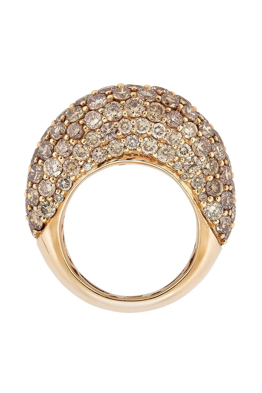 Champagne Diamond Dome Ring - Image 5