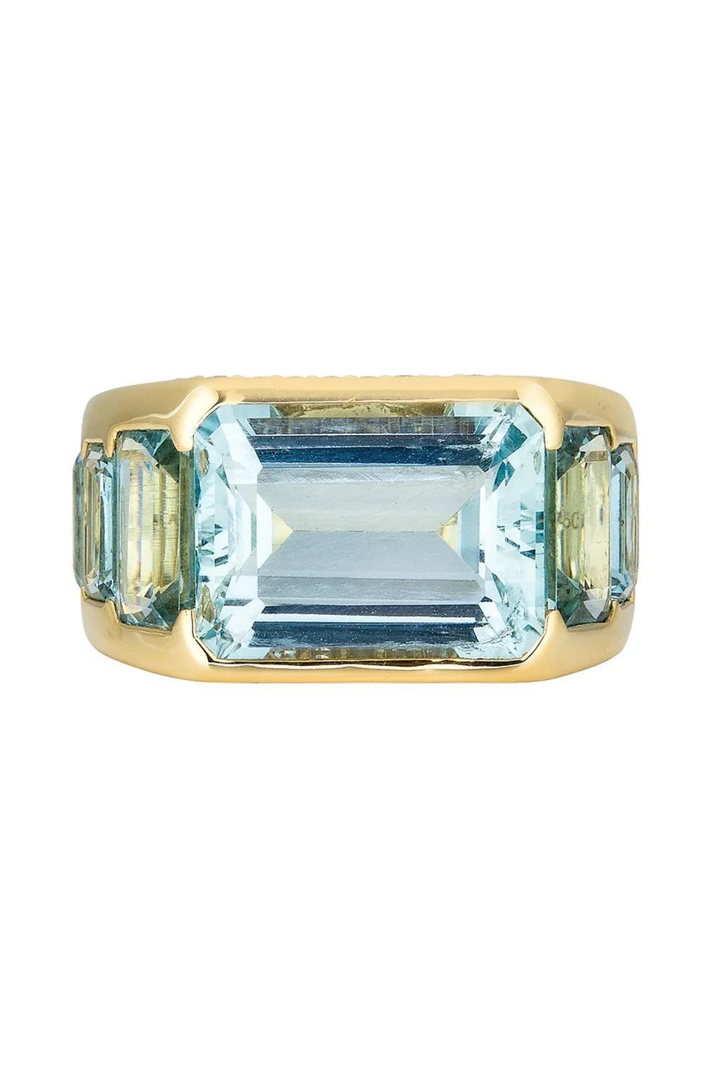 Diamond Aquamarine Ring - Image 5