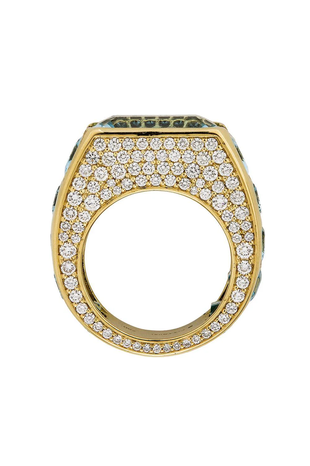 Diamond Aquamarine Ring - Image 6