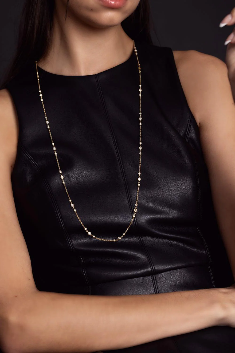 Diamond Chain Necklace - Image 3
