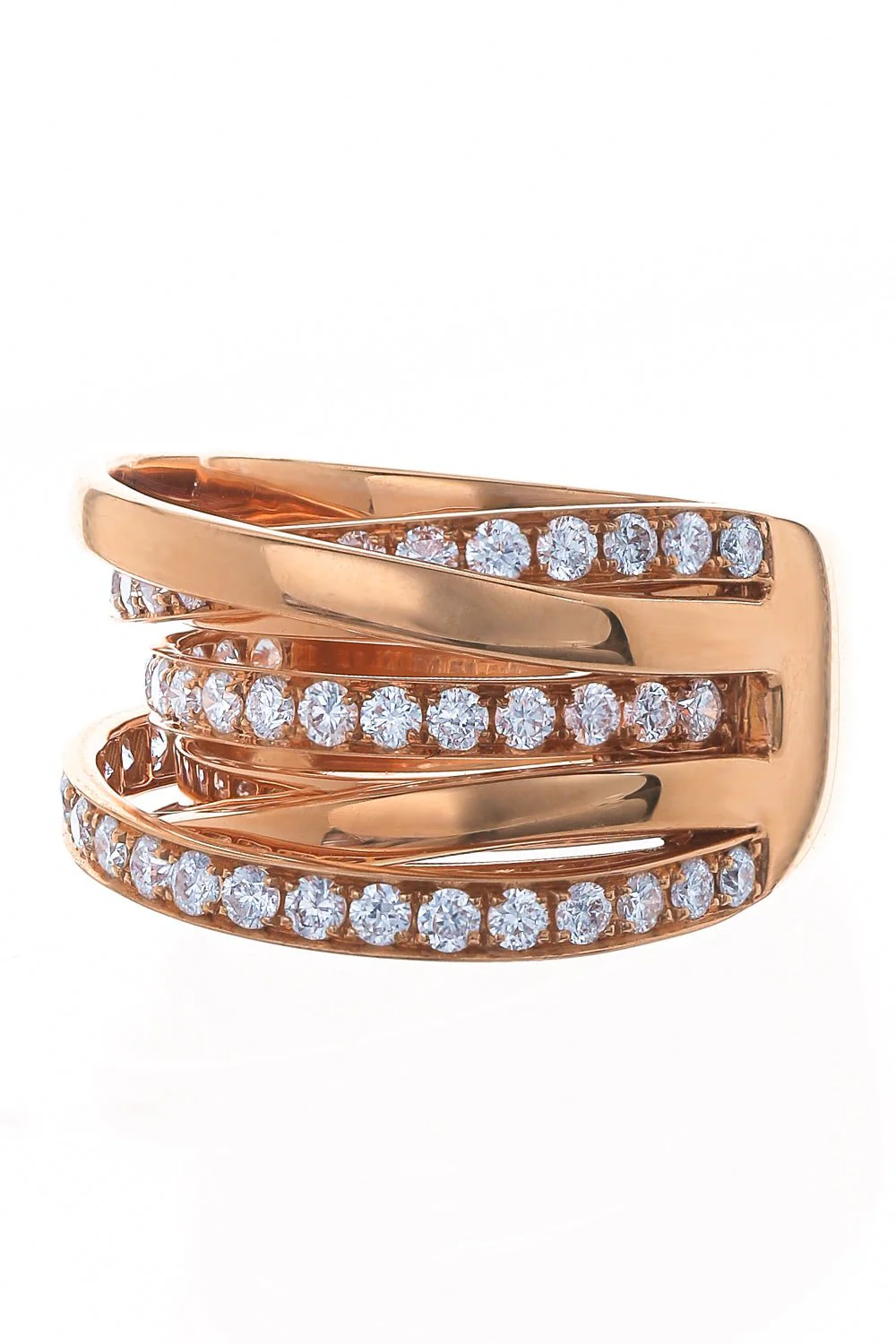Diamond Crossover Ring - Image 4