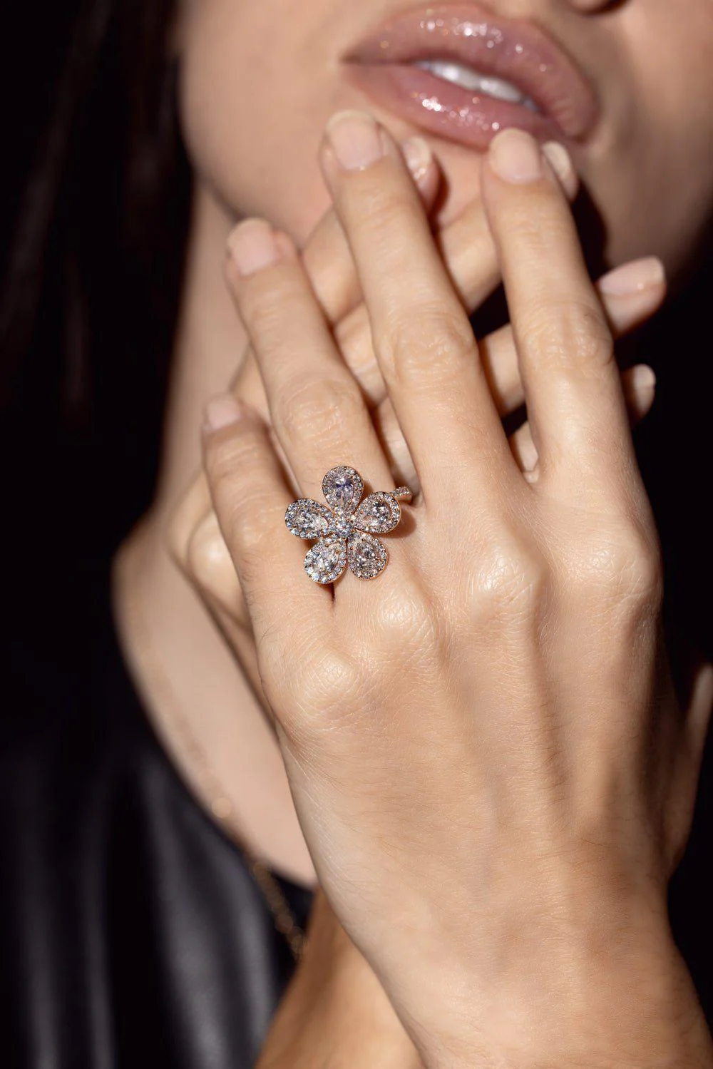 Diamond Flower Ring - Image 2