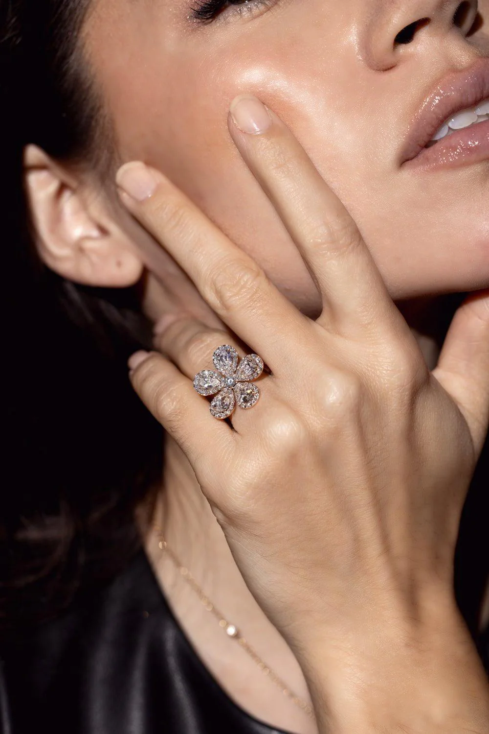 Diamond Flower Ring - Image 3
