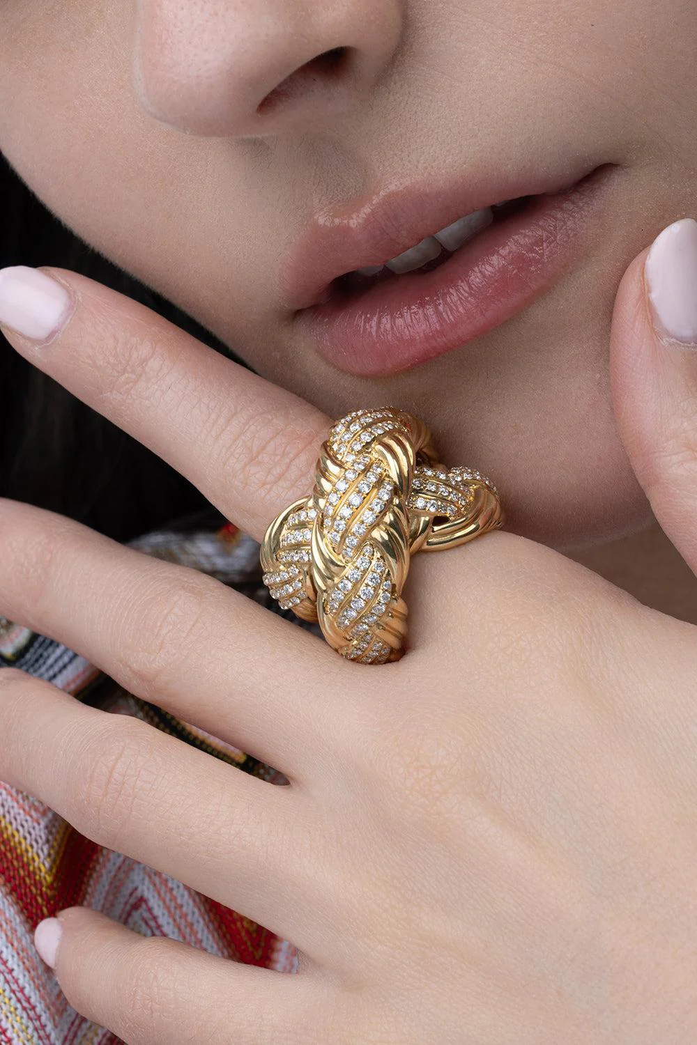 Diamond Knot Ring - Image 3