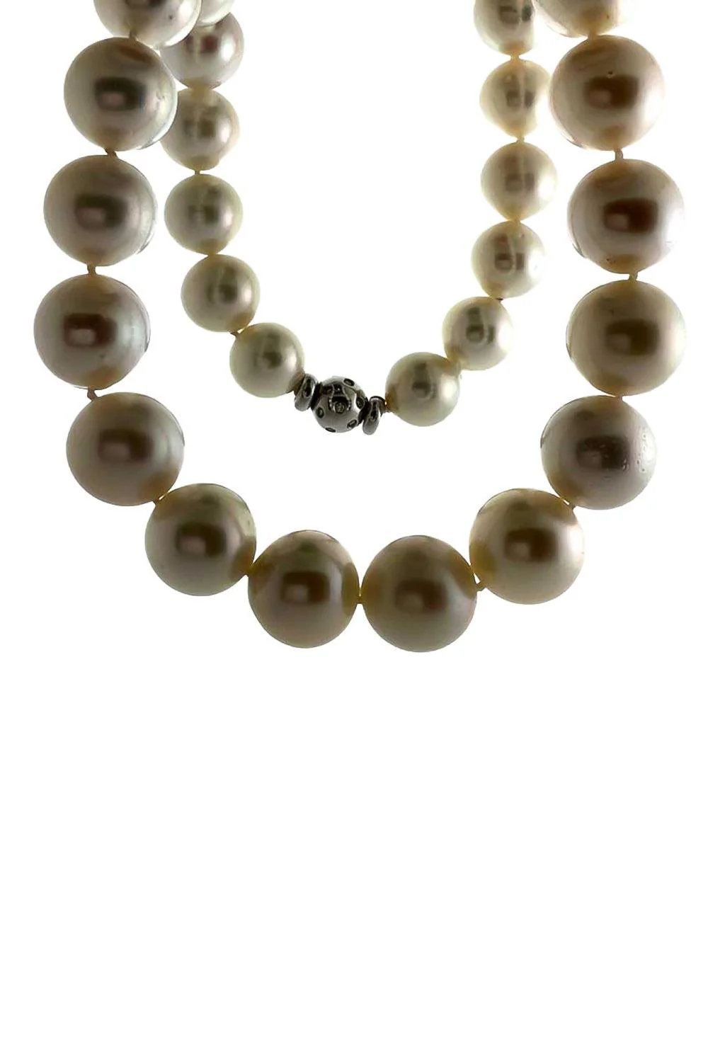 Diamond South Sea Pearl Necklace