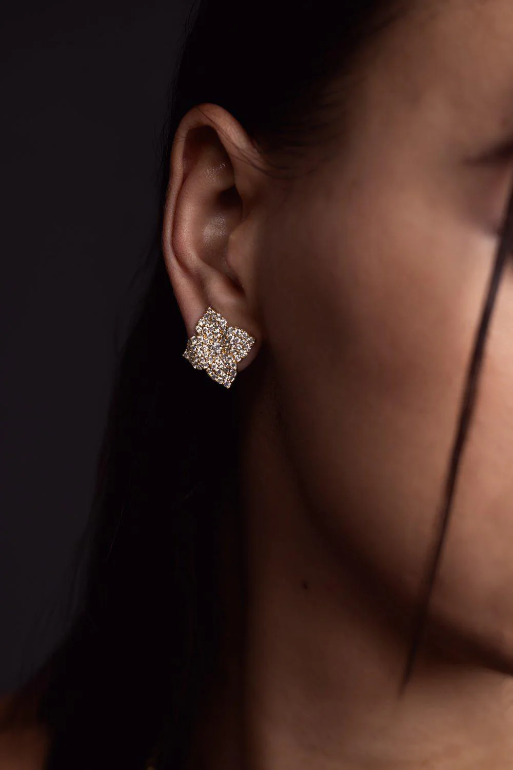 Fiore Large Flower Earrings - Image 2