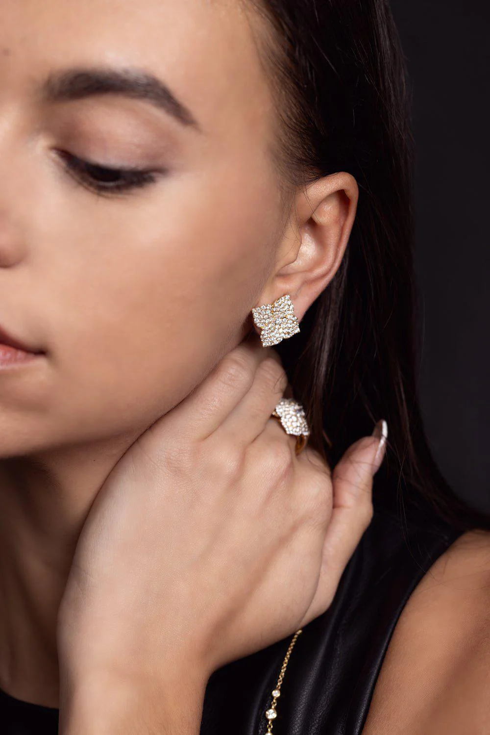 Fiore Large Flower Earrings - Image 3