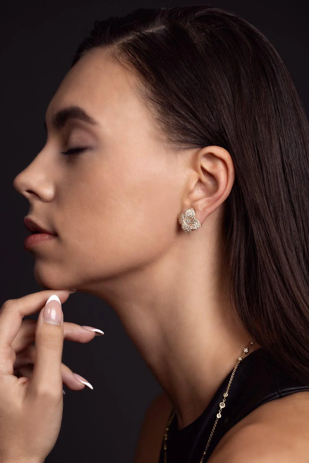 Fiore Large Flower Earrings - Image 4