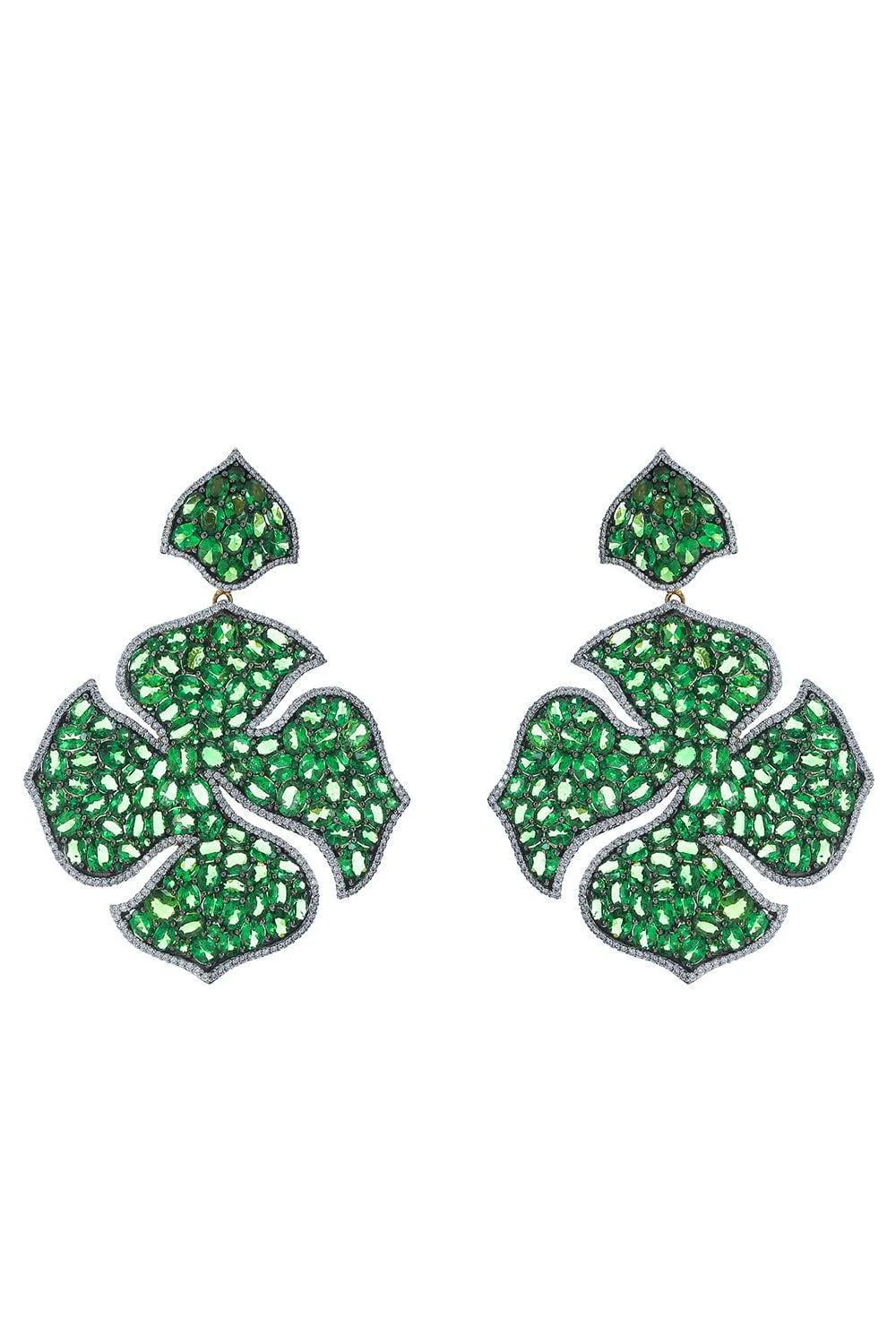Mosaique Large Floral Earrings