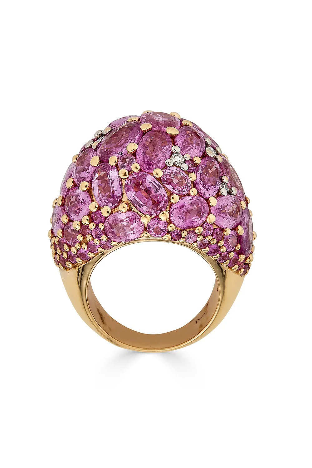 Pink Sapphire Dome Ring