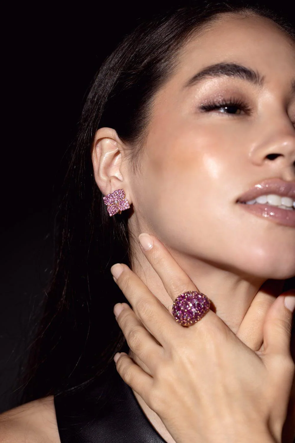 Pink Sapphire Dome Ring - Image 5
