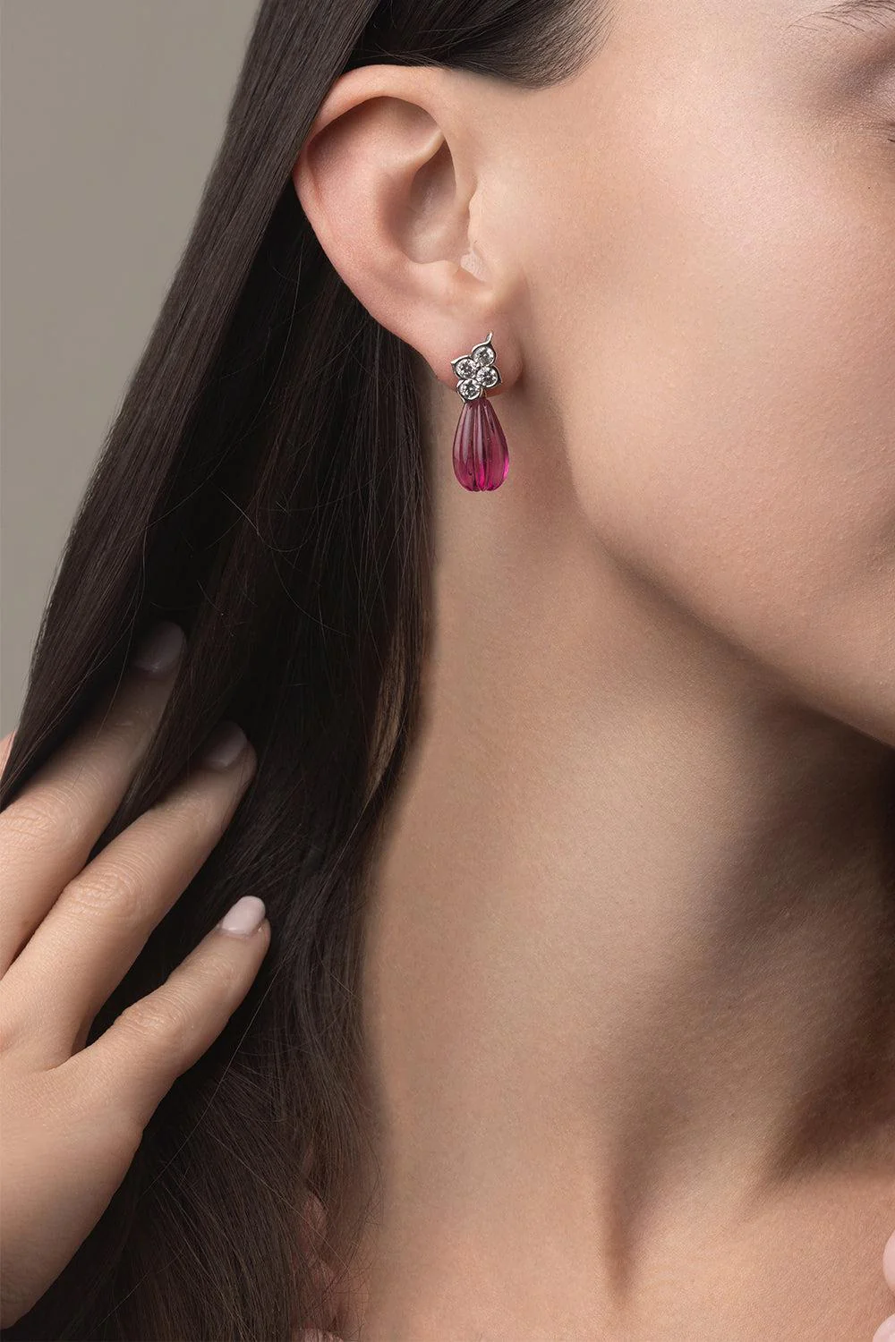 Rubelite Ear Drop Extenders - Image 2