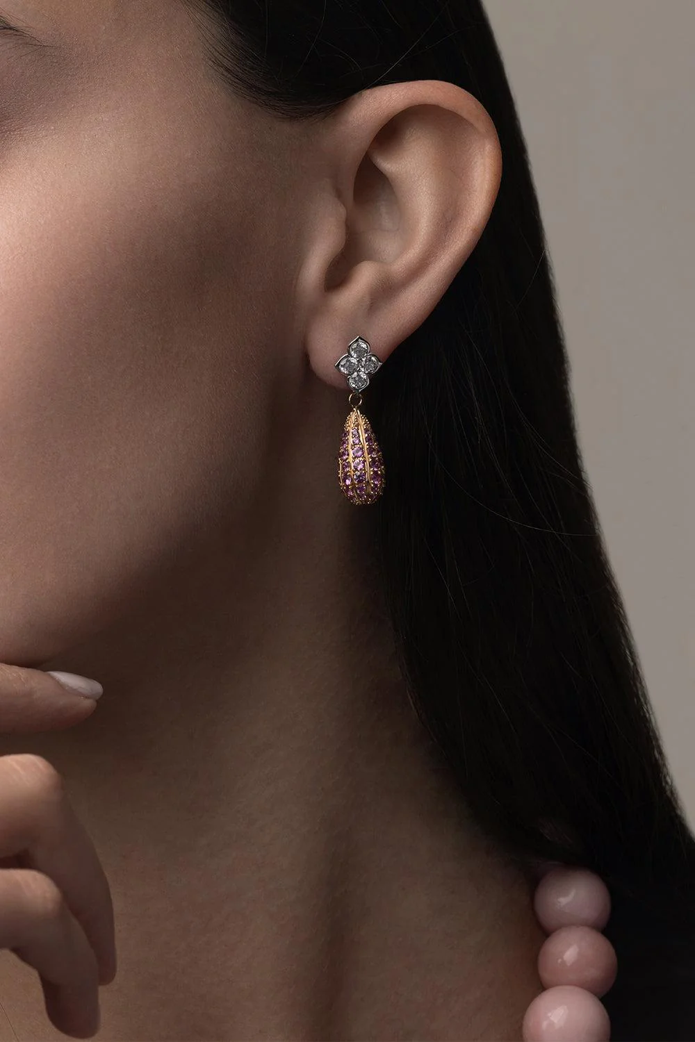 Rubelite Ear Drop Extenders - Image 3