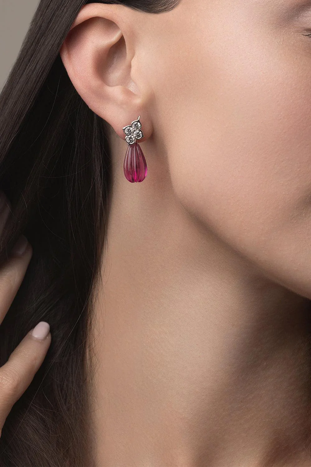 Rubelite Ear Drop Extenders - Image 4