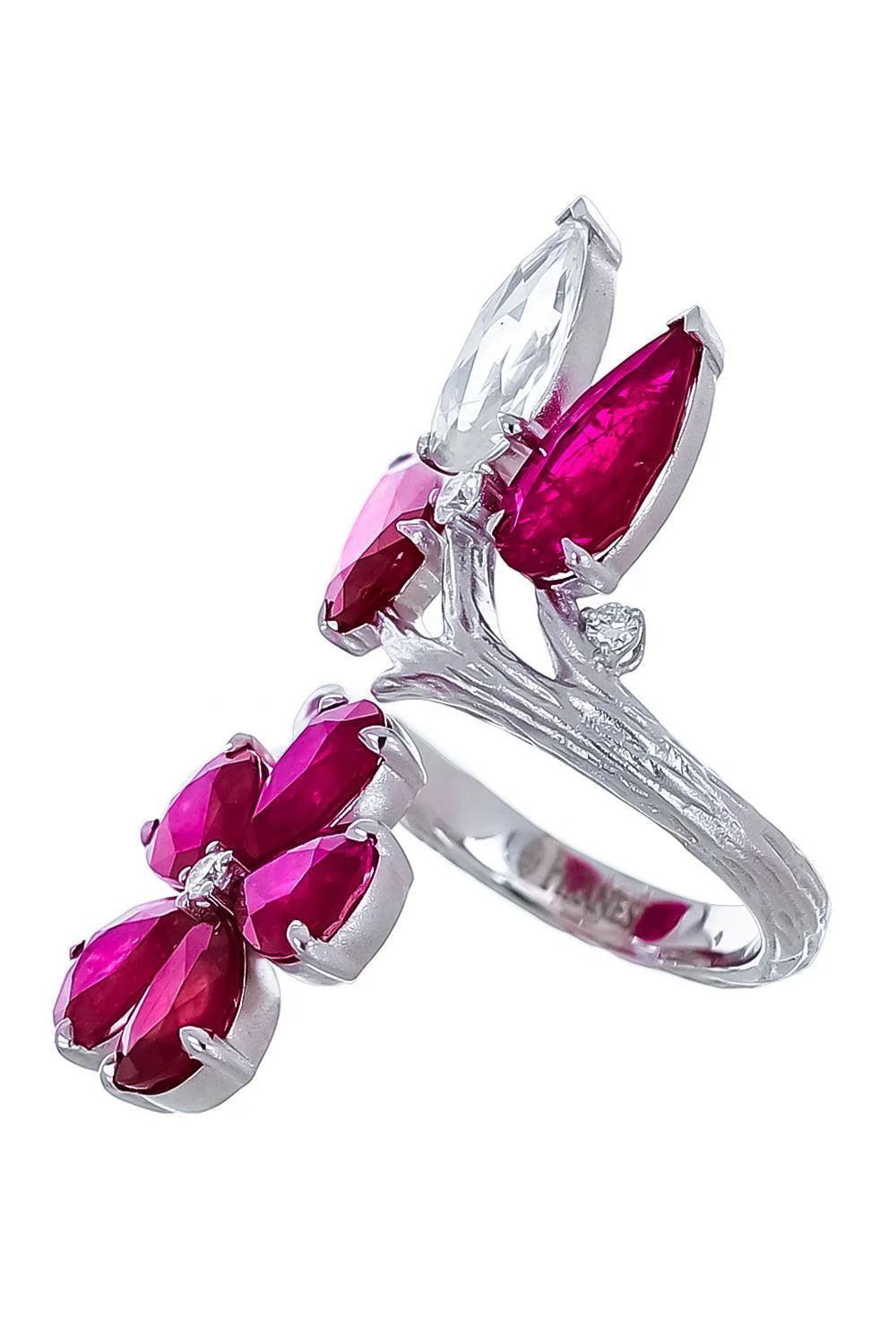 Rubellite Diamond Oval Ring - Image 5