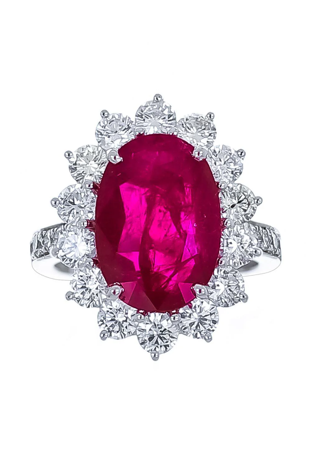 Ruby Diamond Surrounding Ring