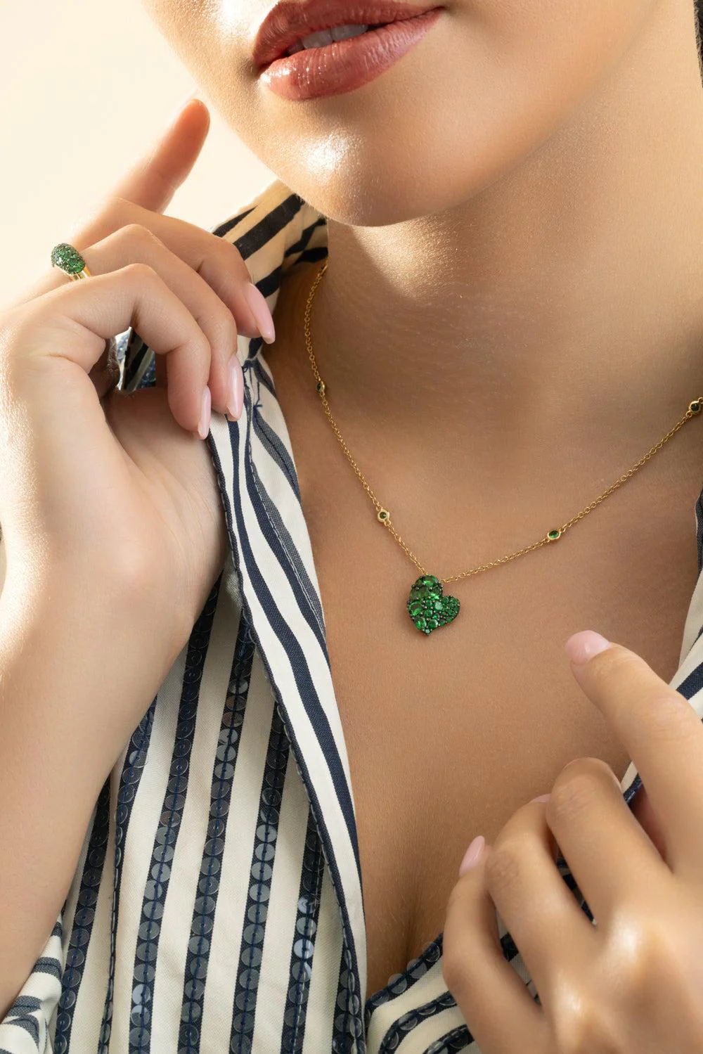 Tsavorite Heart Necklace - Image 4
