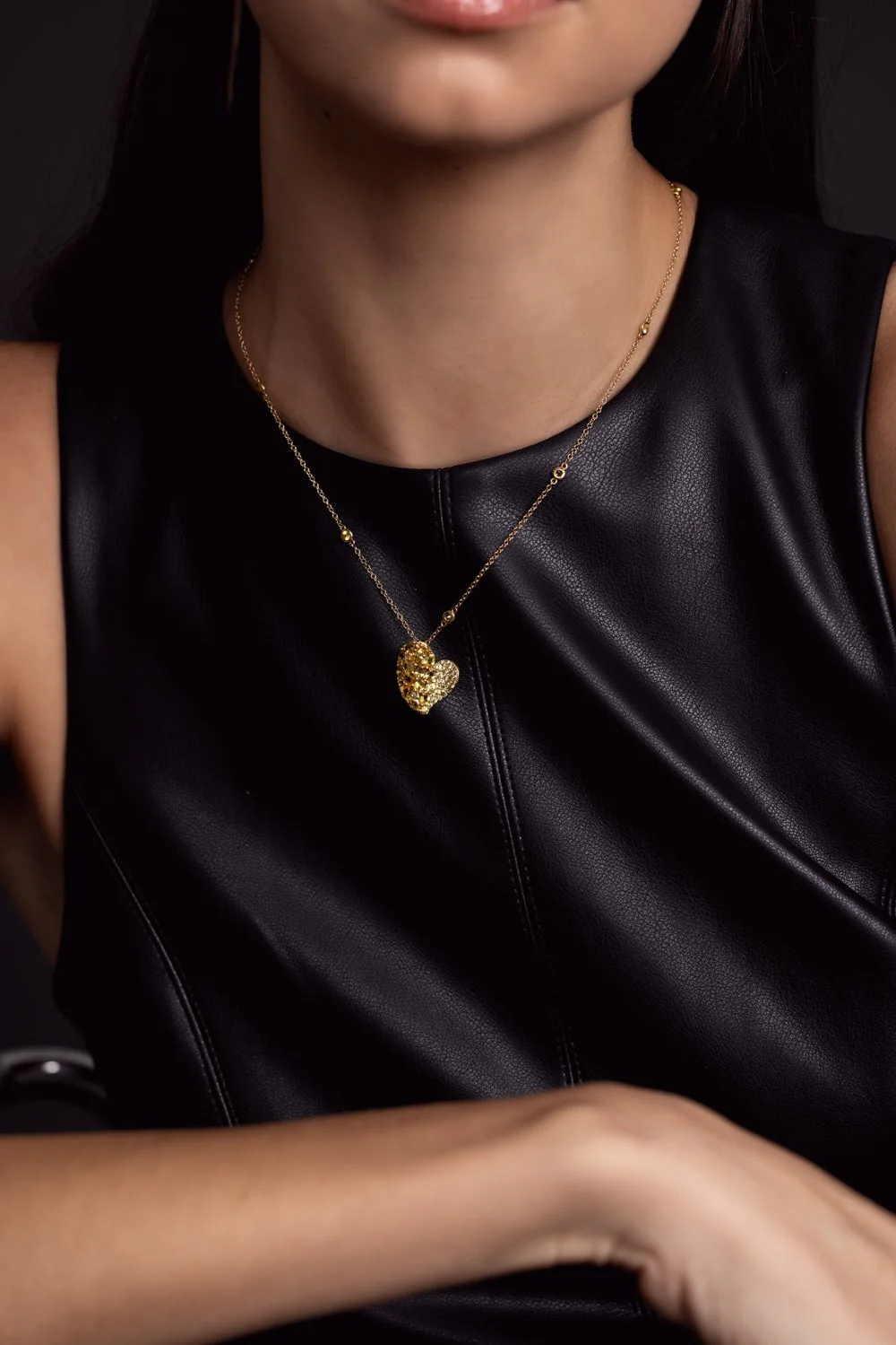 Wave Heart Medium Necklace - Image 2