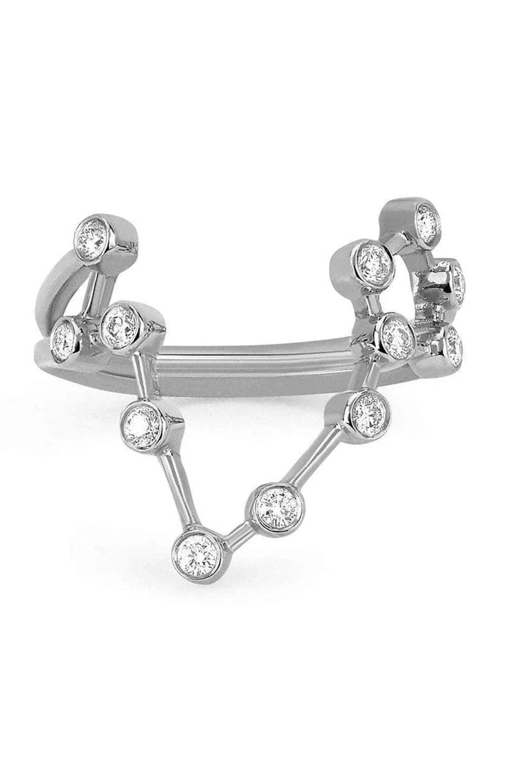Diamond Pisces Constellation Ring - Image 3