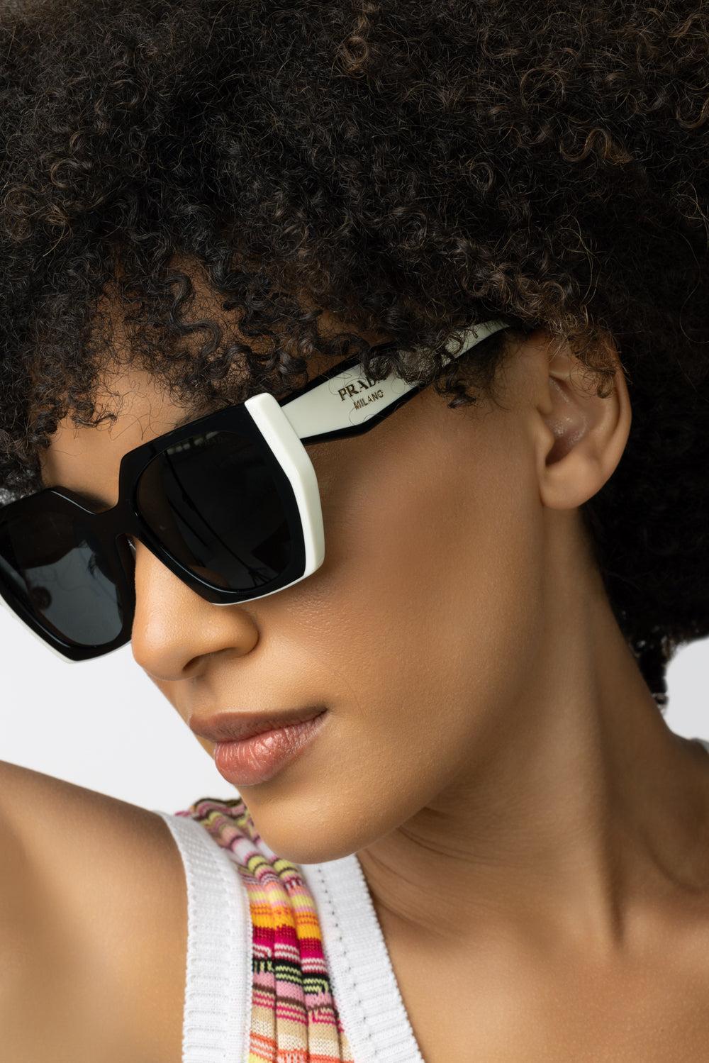 Gradient Rectangular Sunglasses - Black Slate - Image 3
