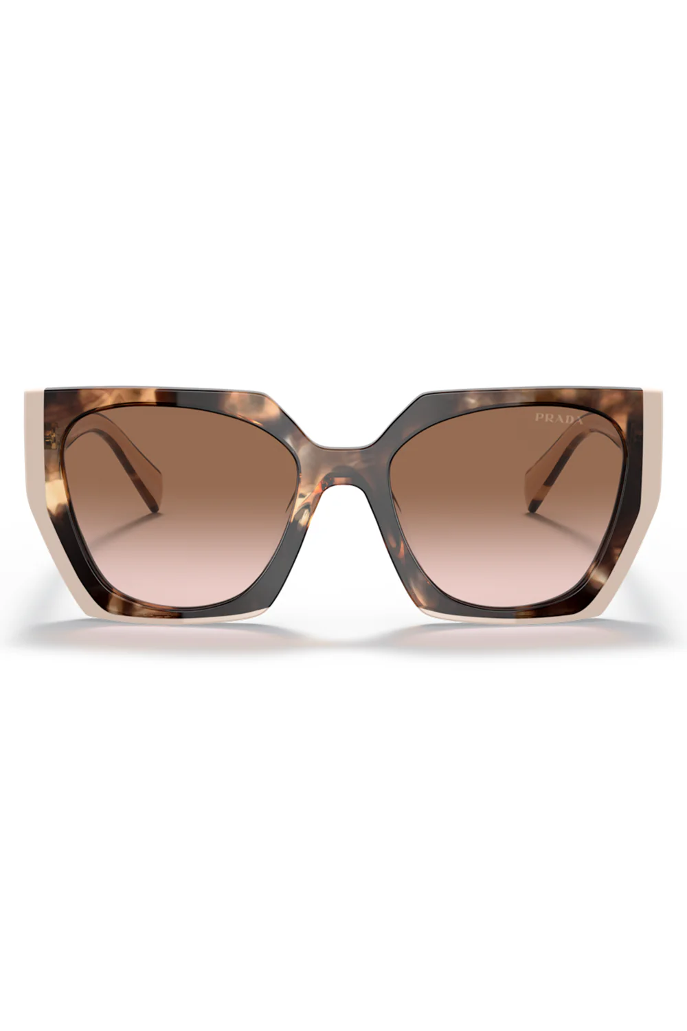 Gradient Rectangular Sunglasses - Tortoise Caramel