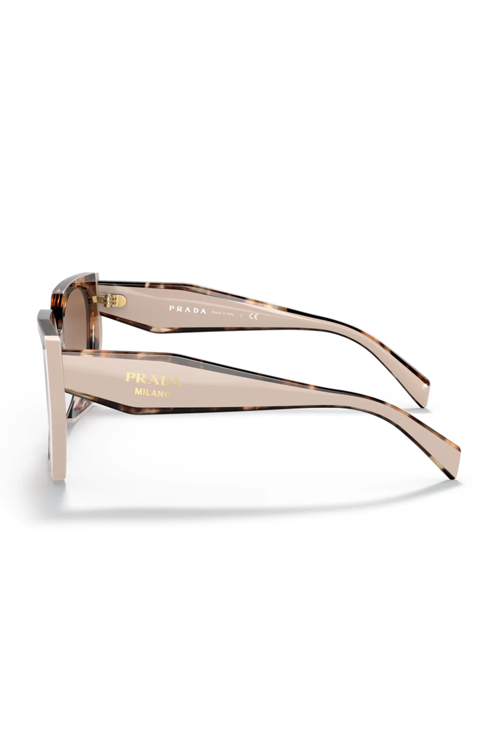 Gradient Rectangular Sunglasses - Tortoise Caramel - Image 6