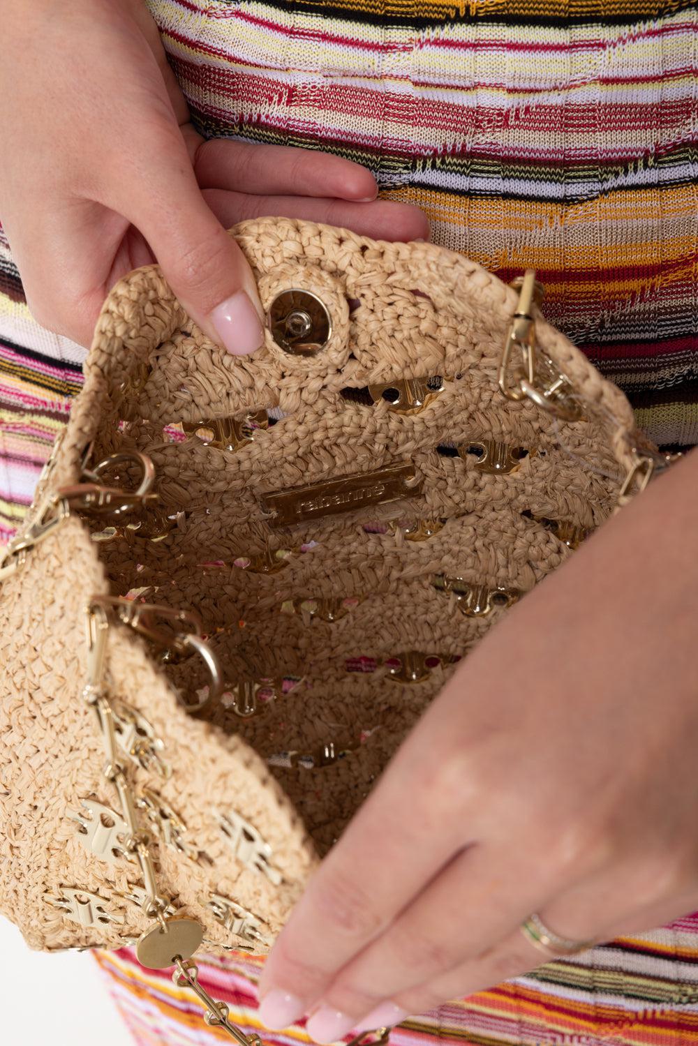 1969 SQUARE BAG - NATURAL/GOLD - Image 4