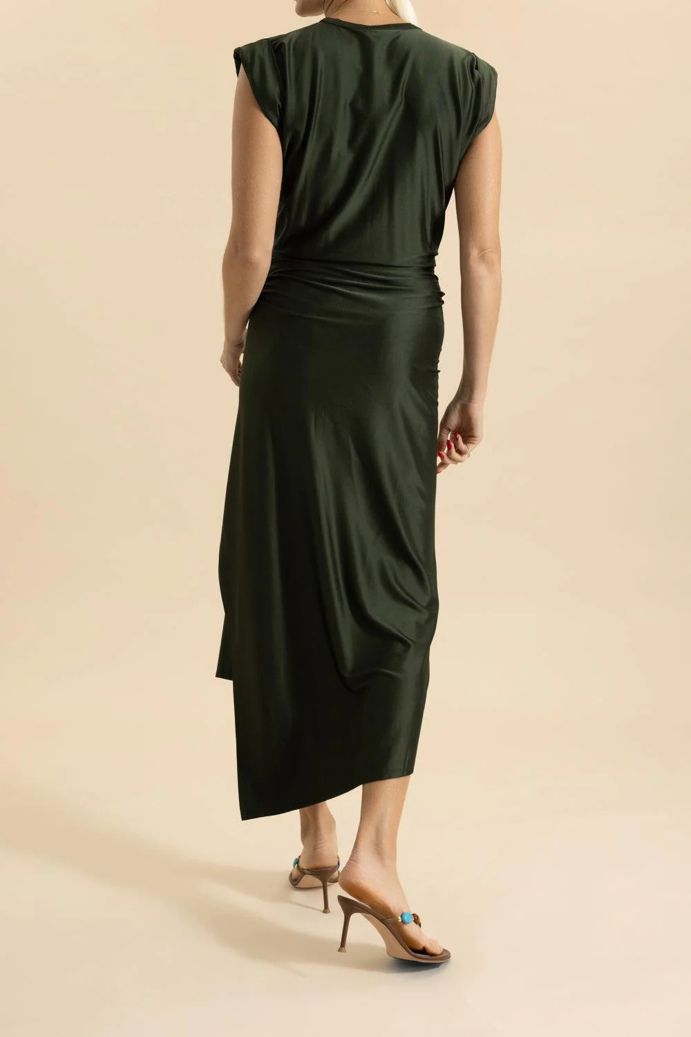 Cap Sleeve Long Dress - Image 4