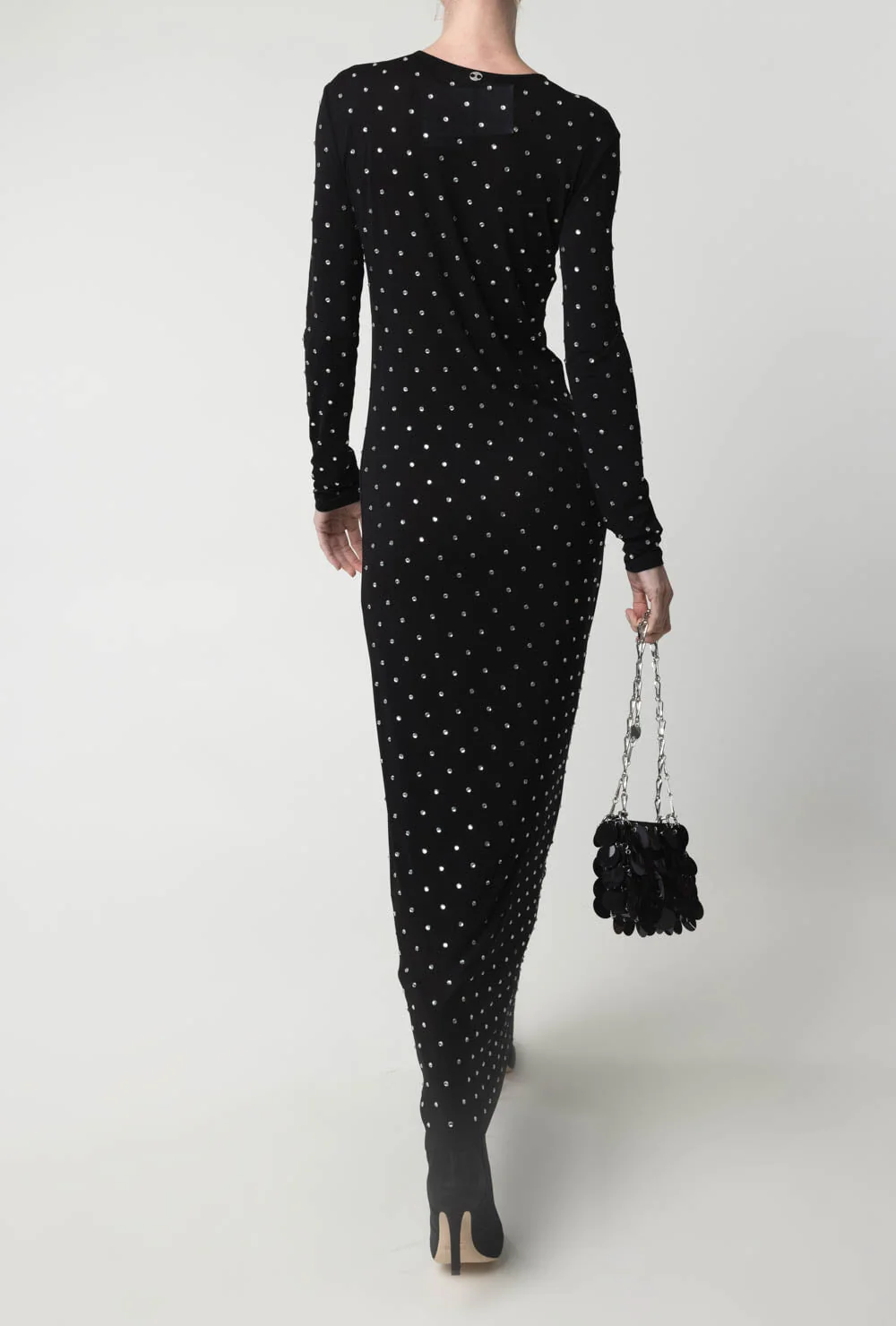 Crystal Embellished Long Dress - Image 4