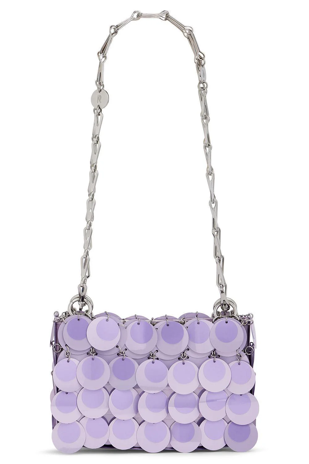 DISC SPARKLE HANDBAG - LILAC