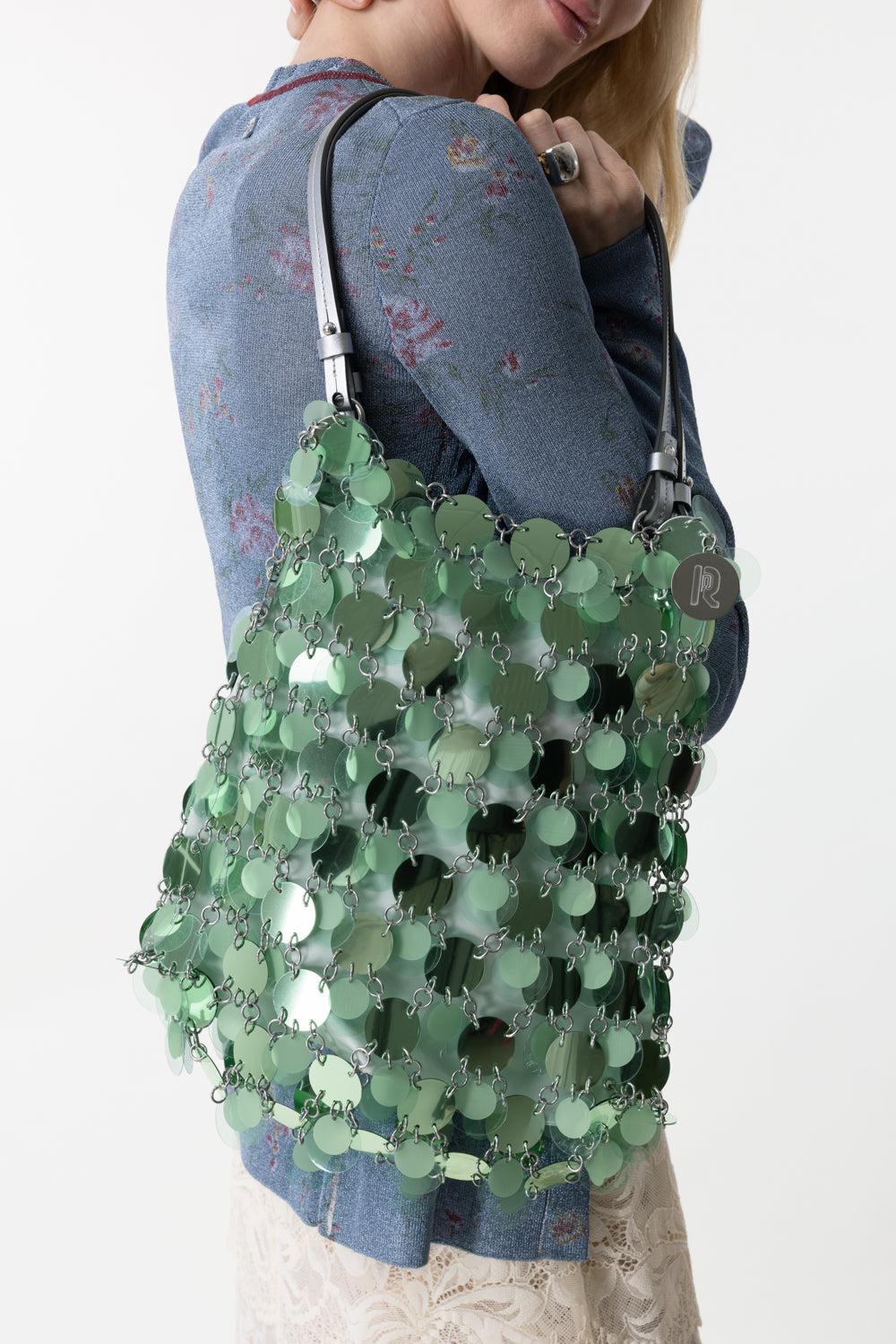 DISC SPARKLE SQUARE HANDBAG - Image 3