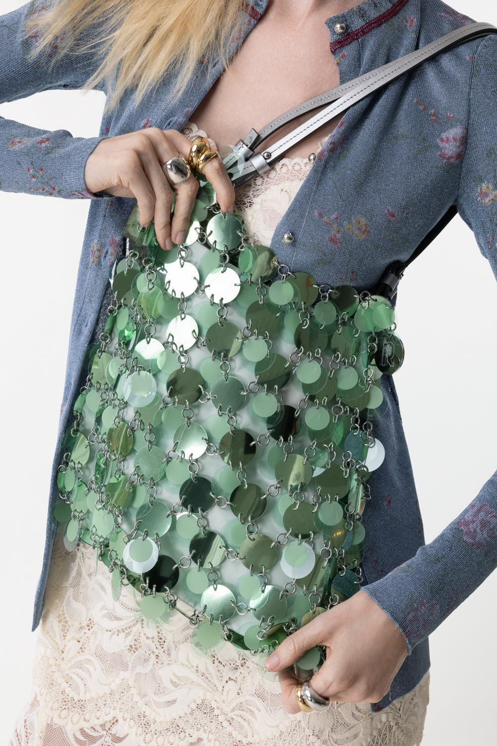 DISC SPARKLE SQUARE HANDBAG - Image 4