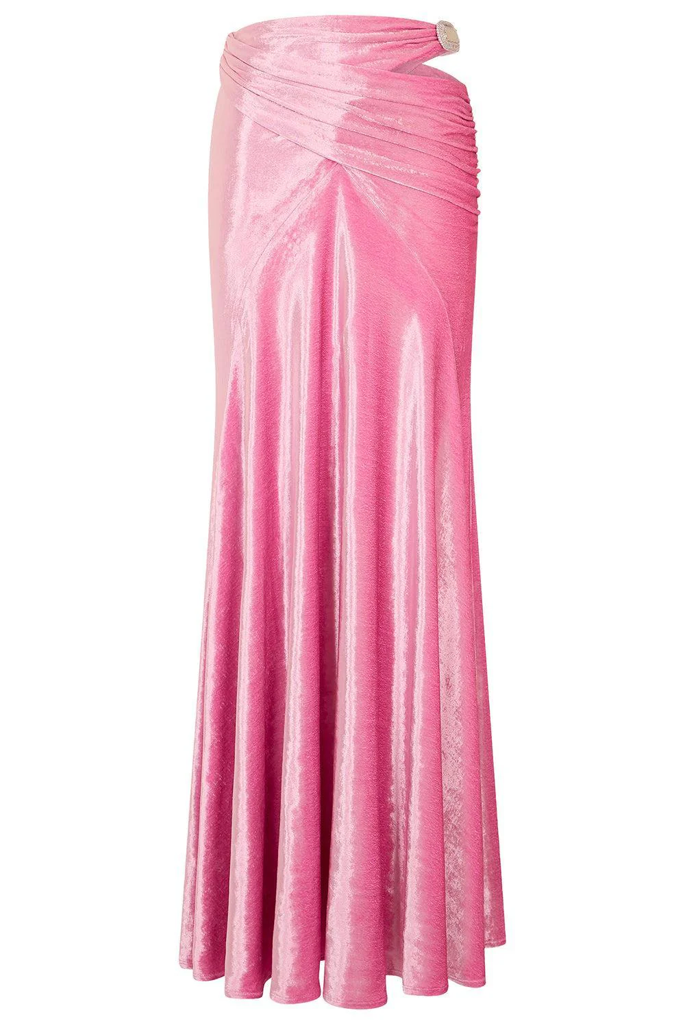 Embellished Cut Out Maxi Skirt
