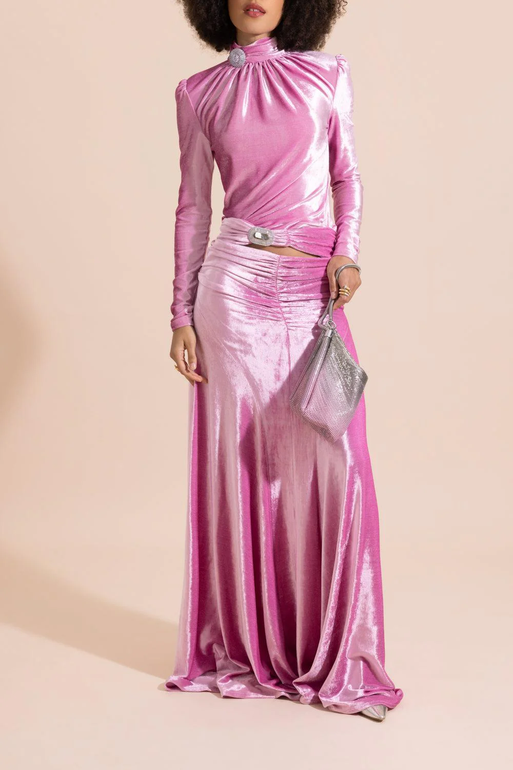 Embellished Cut Out Maxi Skirt - Image 2