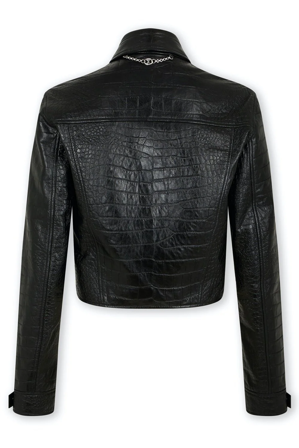 Embossed Crop Jacket - Image 3