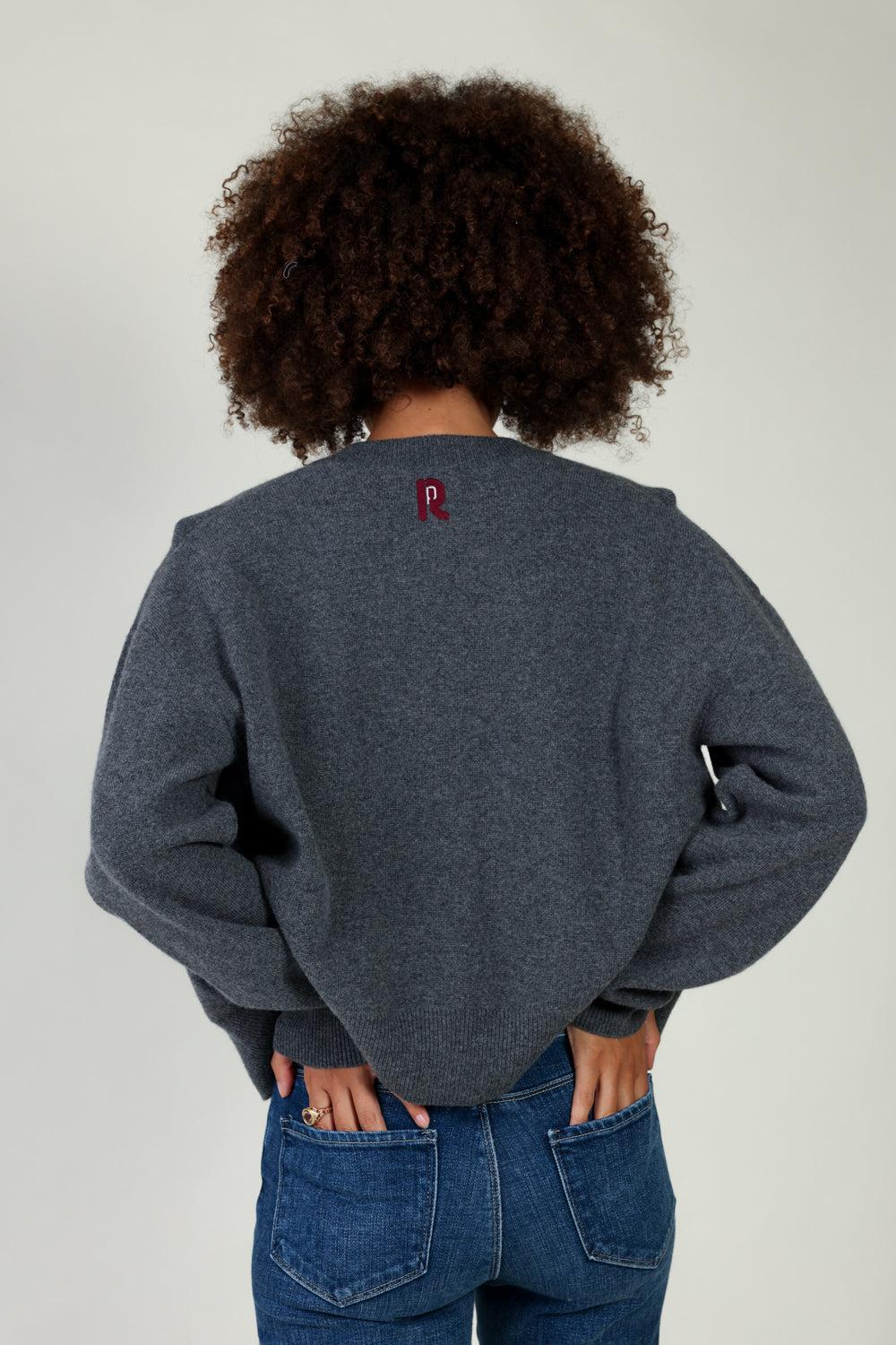 EMBROIDERED CREWNECK CARDIGAN - Image 3