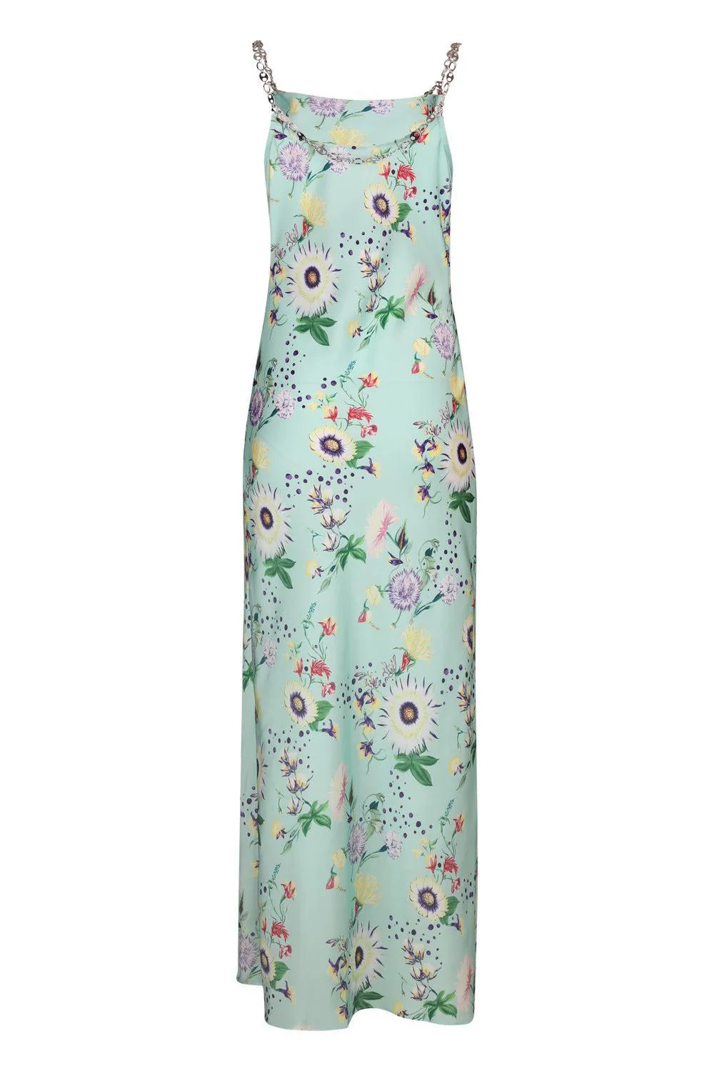 Floral Chain Detail Slip Dress - Image 2
