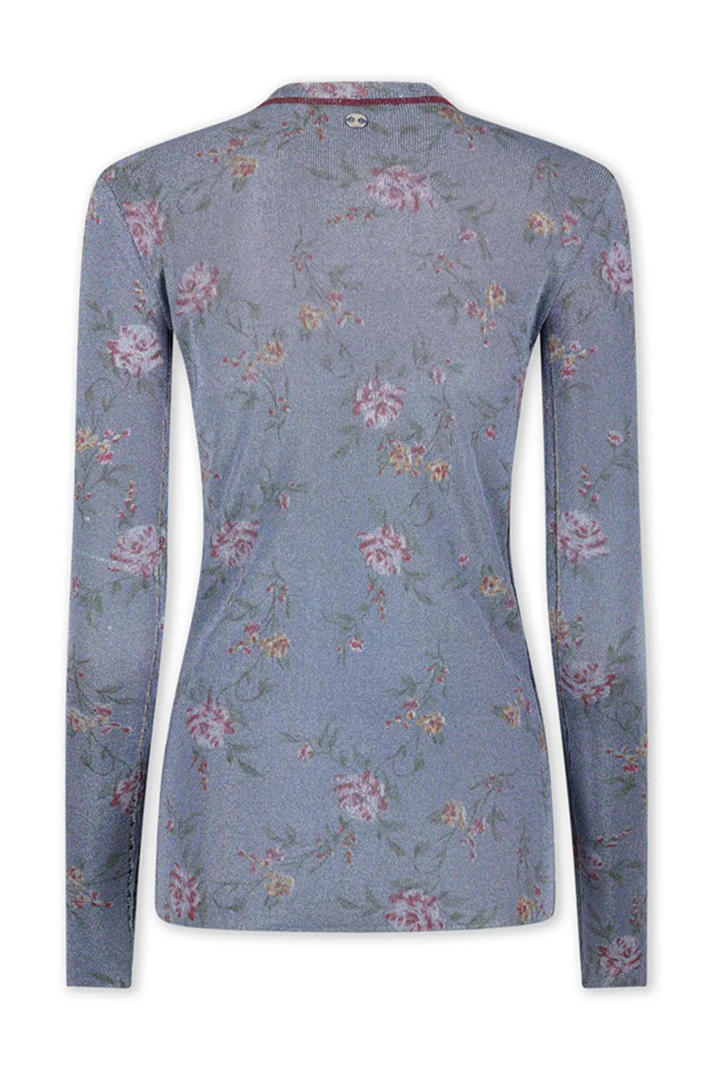 FLORAL CREWNECK CARDIGAN - Image 4