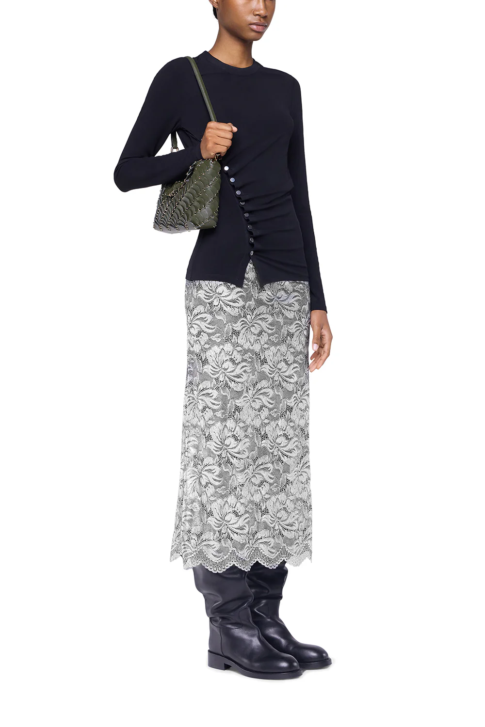 Jupe Midi Skirt - Image 3